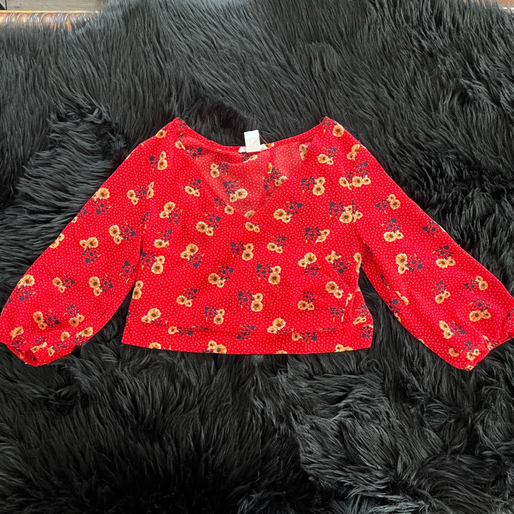Floral crop top